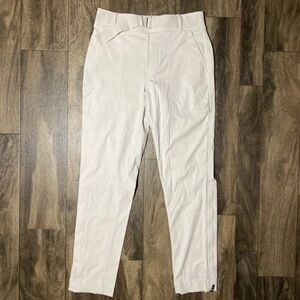 Athleta Trekkie Jogger Pants Women’s Size 0 Belted Ripstop Outdoor Birch Grey